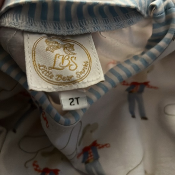 Little Bear Smocks - matching top and bottom pajamas. Lasso Cowboy. 2T - Picture 2 of 3